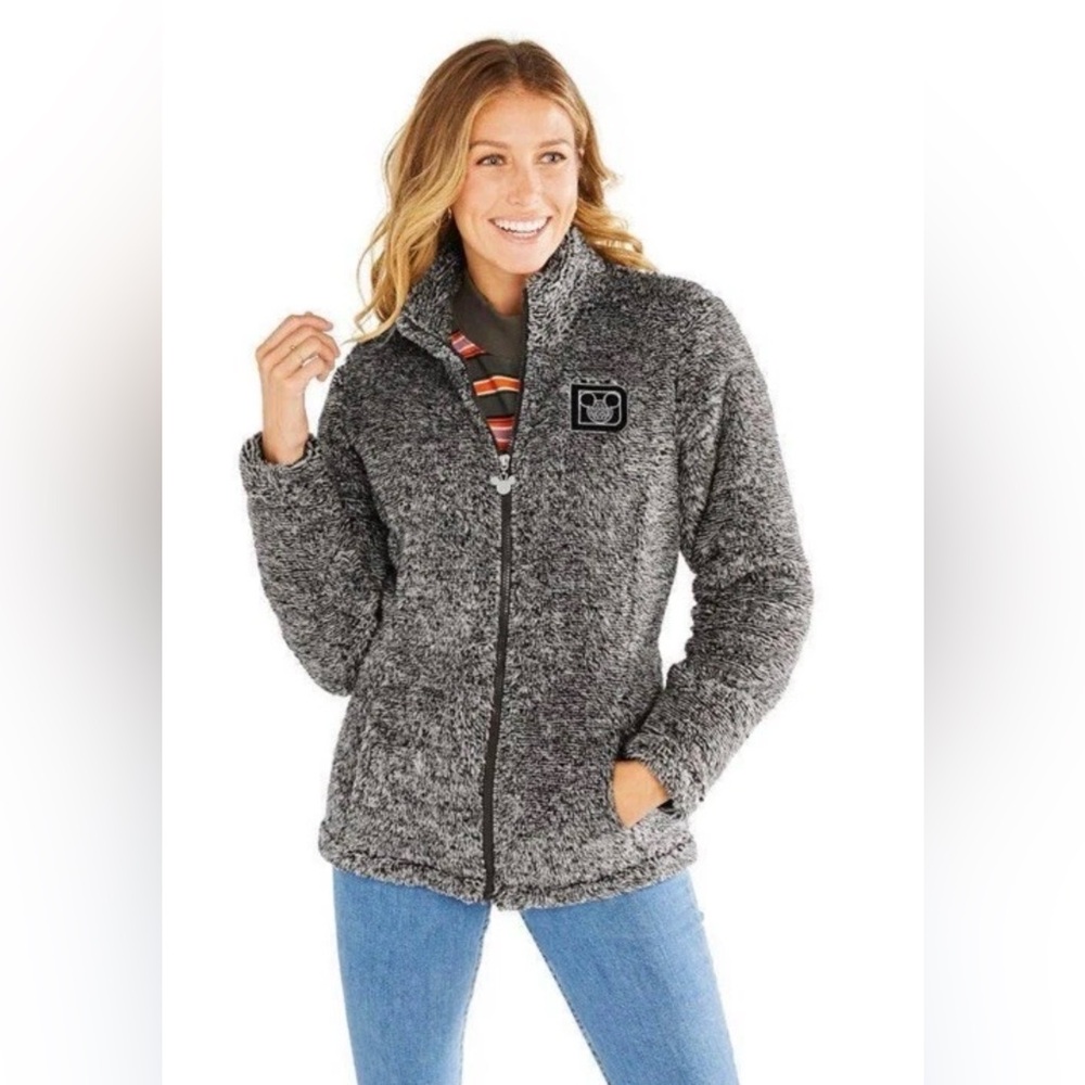 Disney Parks Mickey Mouse Sherpa Fleece Full-Zip Jacket.